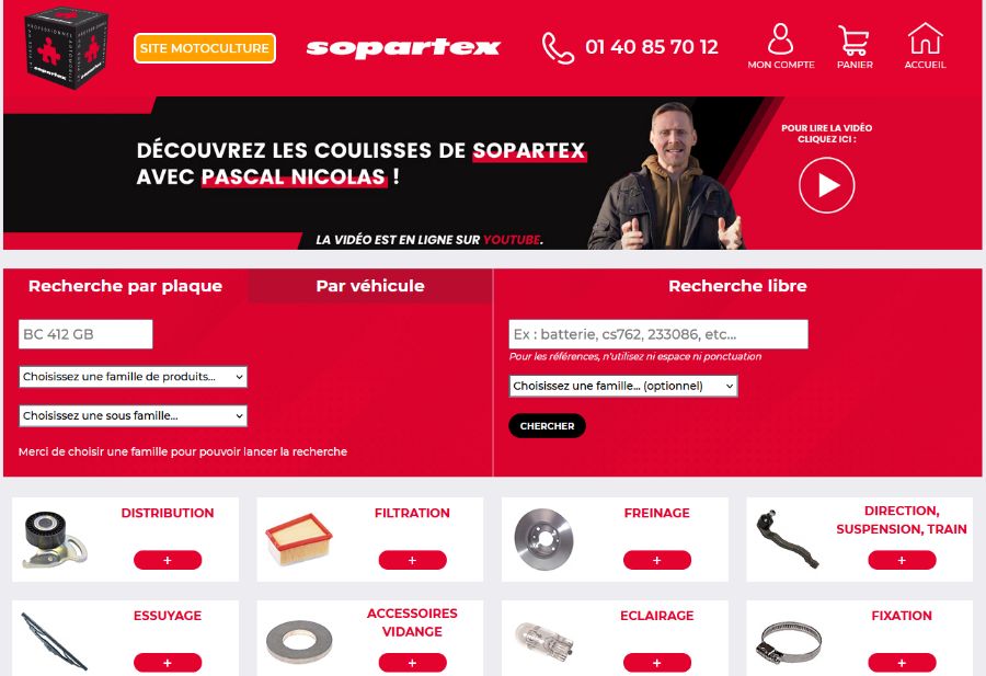 Sopartex website